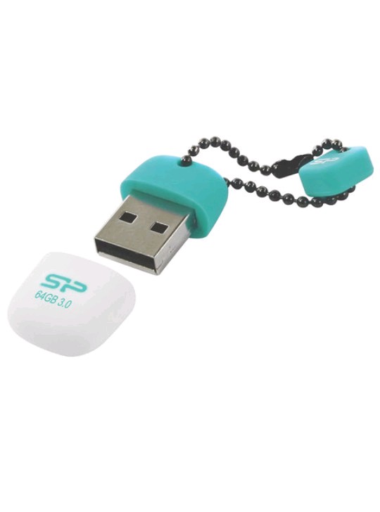 ФЛЭШ-КАРТА USB 3.0 64GB Silicon Power Jewel J07 blue/gray