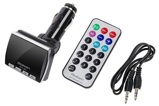 АВТО FM-модулятор MP3 ROLSEN RFA-360 USB+SD+пульт+LED дисп.+AUX